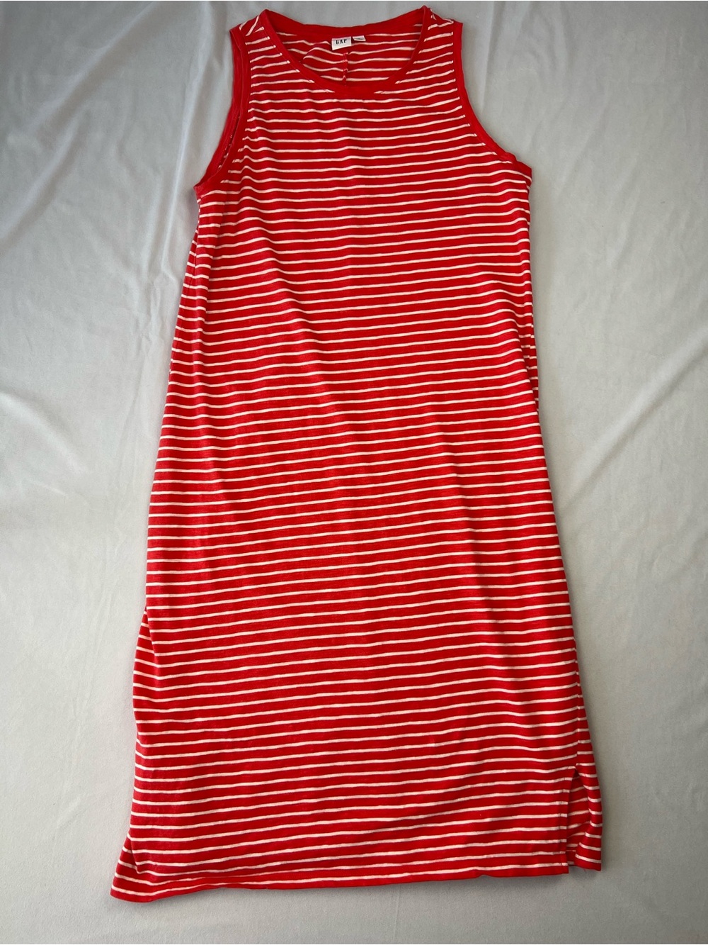 GAP Sleeveless Striped Tank Midi Dress - Size Medium